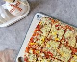 Foto langkah ke 10 dari resep Pizza Nasi tanpa Ulen tanpa Telur.