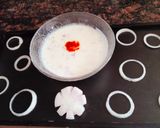 A picture of step 3 of Punjabi Onion Raita.