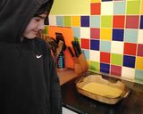 A picture of step 6 of Vickys Pear Pudding with a Cinnamon Sugar Crust, GF DF EF SF NF.