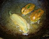 A picture of step 6 of Potato Stuffed Chilli Pakoray.