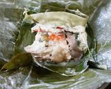 Foto langkah ke 6 dari resep Asem Ayam bungkus daun.