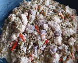 Foto langkah ke 6 dari resep 86.Oblok-Oblok Lamtoro,tempe & rempela dg kelapa kering instant.