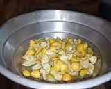 A picture of step 3 of Instant Lemon Peel Pickle.