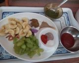 A picture of step 5 of Veggie fruit tikki chat.