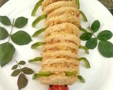 A picture of step 6 of Caterpillar sandwich.