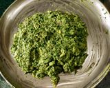 A picture of step 1 of Palak(Spinach leaves) Balls in Curd Gravy.