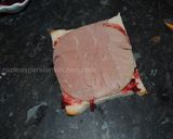 A picture of step 4 of Monte Cristo sandwich.