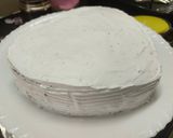 A picture of step 6 of Valentines gift cake.