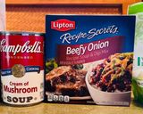 A picture of step 1 of Crockpot Beefy Onion Pork Chops.