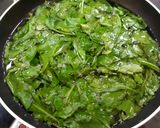 A picture of step 1 of Palak Paneer.