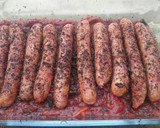 Foto del paso 4 de la receta: Salchichas de pollo Recius con pimientos asados. Bychusmi