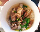 Hình bước làm 4 của món Bún sườn bò
