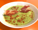 Foto del paso 5 de la receta: Gazpacho de calabacín y aguacate con crujiente de jamón.Thermomix
