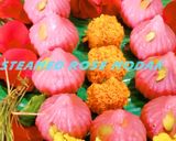 A picture of step 6 of Steamed Rose Modak🌹.
