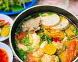 Hình bước làm 9 của món Bún Riêu Nấu Nấm Đông Trùng Hạ Thảo