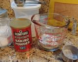 A picture of step 1 of Oatmeal Skillet Cakes with Peanut Butter and Jelly.
