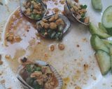 Hình bước làm 3 của món Sò dẹo, sò lông nướng mỡ hành