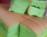 Foto langkah ke 6 dari resep Ogura pandan cake super lembut.