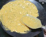 A picture of step 2 of Methi Besan Chilla.