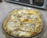 A picture of step 8 of Chicken lasagna in microwave oven.