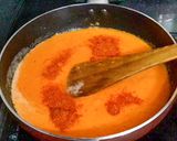 A picture of step 5 of Paneer butter masala.