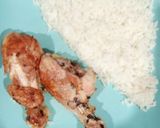 Foto del paso 4 de la receta: Pollo al horno con arroz y vegetales