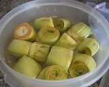 Foto del paso 1 de la receta Alcachofas con jamón