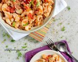 A picture of step 5 of Masala Macaroni.