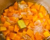 A picture of step 2 of Butternut Squash Soup.