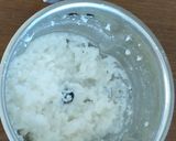 A picture of step 1 of Leftover rice paal kolukattai.