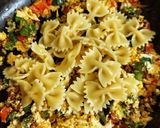 A picture of step 5 of Egg Farefalle.