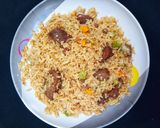 A picture of step 6 of Brown jollof rice.