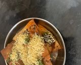 A picture of step 4 of Roti Chaat.