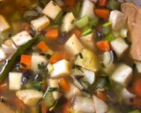 A picture of step 4 of Vegetable soup.