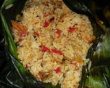 Foto langkah ke 4 dari resep Nasi Bakar teri mercon.