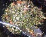 A picture of step 7 of Masala Bhindi.