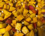 A picture of step 1 of Roasted Golden Beets.
