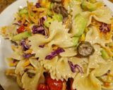 A picture of step 5 of Bow Tie Pasta Salad.