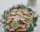 A picture of step 2 of Cucumber, Apple, and Radish Salad.