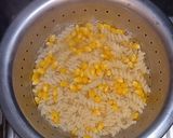 A picture of step 2 of Corn cheese pasta in peri peri white sauce.