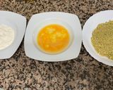 Foto del paso 3 de la receta: Pollo empanado con cacahuete y pistacho al horno