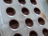 Bombones de chocolate rellenos de rompope