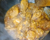 A picture of step 3 of Chicken Qorma.