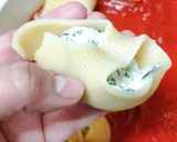 Foto del paso 5 de la receta: Pasta Jumbo rellena y gratinada!