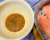 A picture of step 1 of Trout with lemon and cheese.