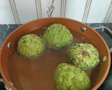Foto del paso 1 de la receta: Alcachofas con guacamole