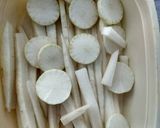 Foto langkah ke 5 dari resep Danmuji (단무지) yellow pickled radish.