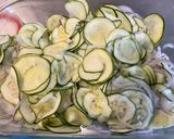 Une image de l'étape 6 de Flan de courgettes au bœuf, oignon de roscoff et romarin.