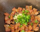 A picture of step 2 of Braised Pork with Green Beans (豆角土豆炖猪肉).
