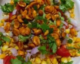 A picture of step 3 of Sweet corn chaat in five minutes.